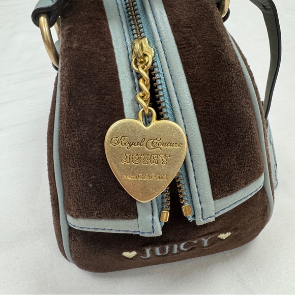Vintage Juicy Couture Mini Bowler Bag Purse American Princess Handbag Y2K RARE - Picture 6 of 15